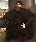 Lorenzo Lotto Canvas Paintings - Portrait of a Gentleman